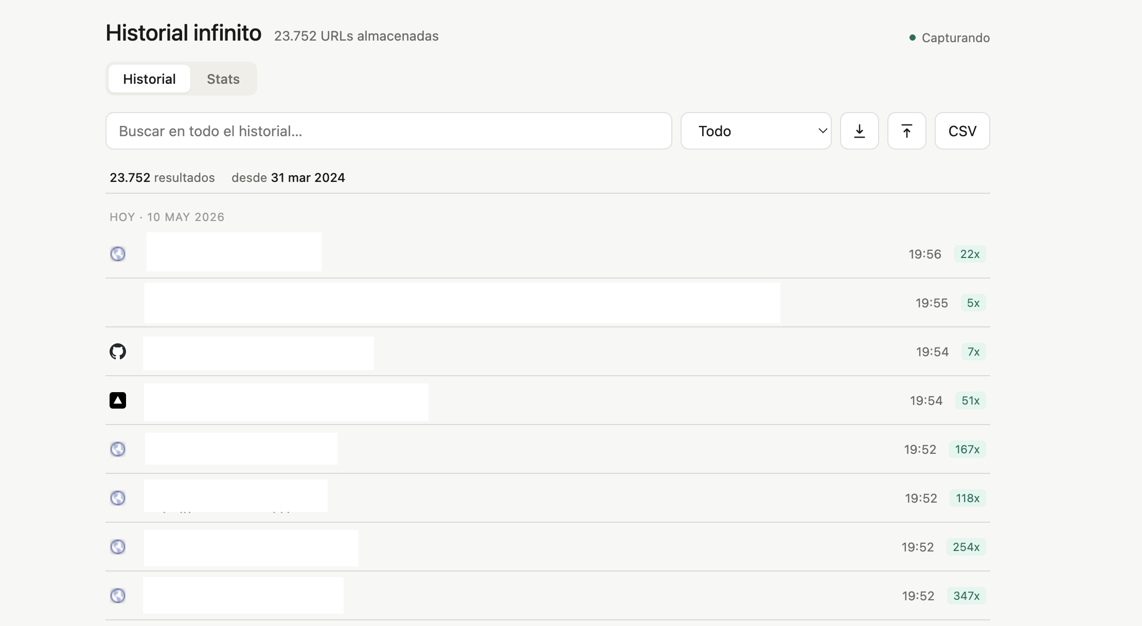 Search view